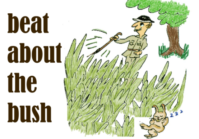 idiom beat about the bush