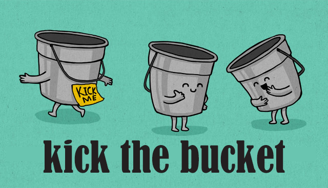idiom kick the bucket